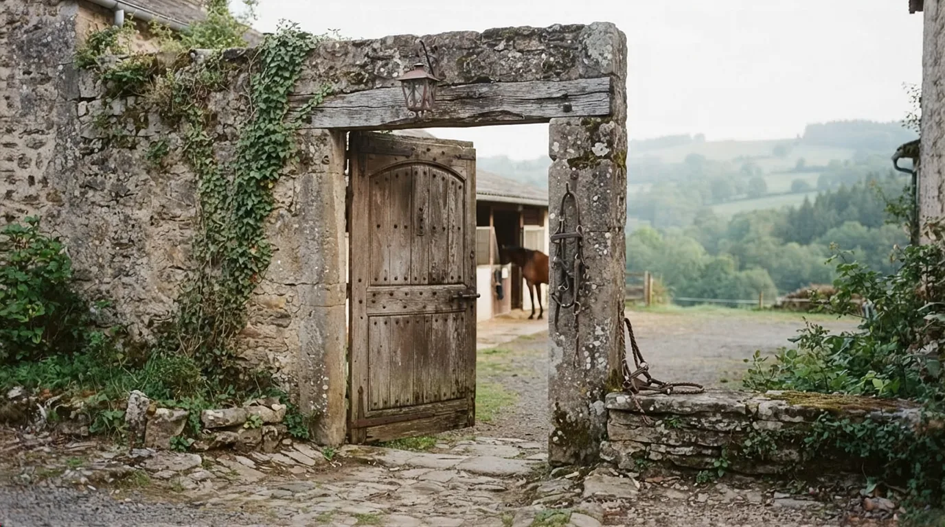 Entrée du Haras de la Goudelie, centre équestre à Tursac