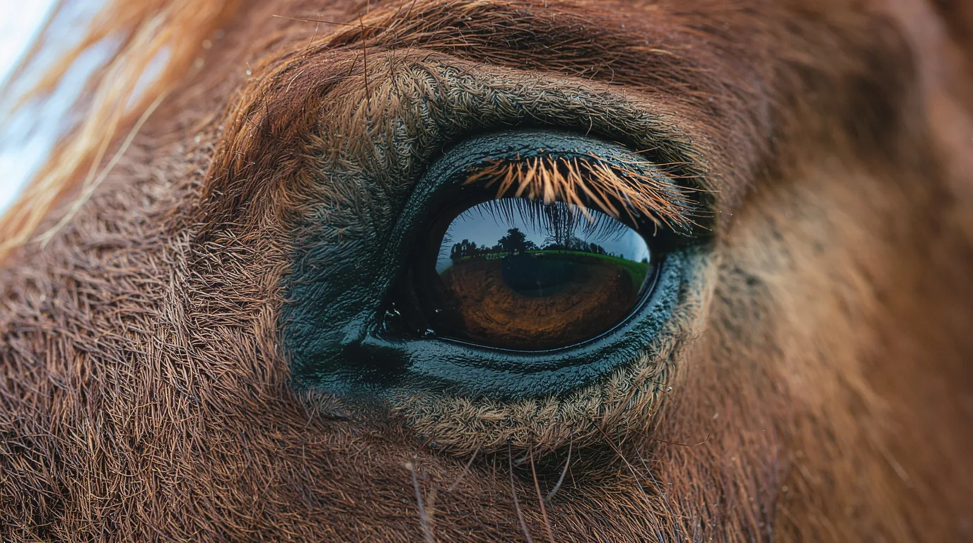 Un regard de cheval au Haras de la Goudelie, Tursac