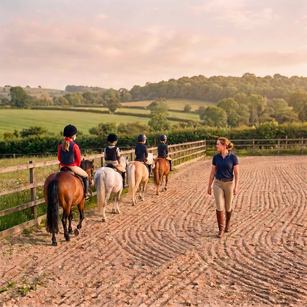 Cours de poney à Tursac, Dordogne